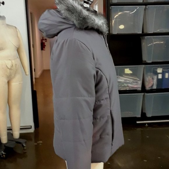 Brand New ELLE brand Grey Parka zip up Jacket - Picture 3 of 9